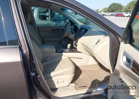 2015 Nissan Pathfinder Platinum z USA, uszkodzony, nr VIN 5N1AR2MN1FC711950